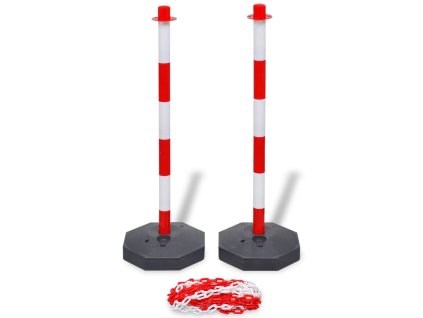 Sada dvou sloupků a 10 m plastového řetězu 141821