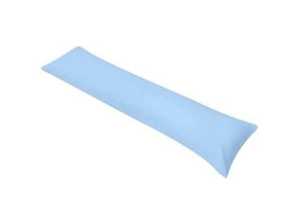 Polštář pro spaní na boku 40 x 145 cm modrý 132972