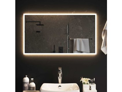 Koupelnové zrcadlo s LED osvětlením 90 x 50 cm 151770
