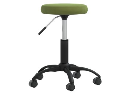 Jídelní židle světle zelená samet 3085729