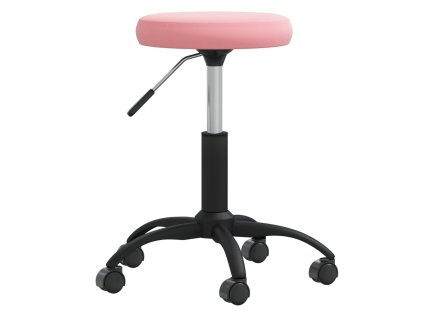 Jídelní židle růžová samet 3085732