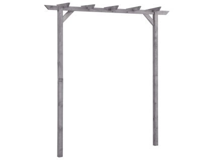 Zahradní pergola šedá 200 x 40 x 205 cm impregnovaná borovice 313567