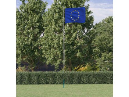 Vlajka Evropské unie a stožár 6,08 m hliník 3147114