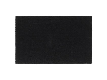Rohožka před dveře černá 50 x 80 cm kokosové vlákno 155574