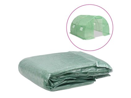 Náhradní plachta na skleník (9 m²) 300 x 300 x 200 cm zelená 316429