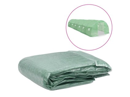 Náhradní plachta na skleník (27 m²) 300 x 900 x 200 cm zelená 316432