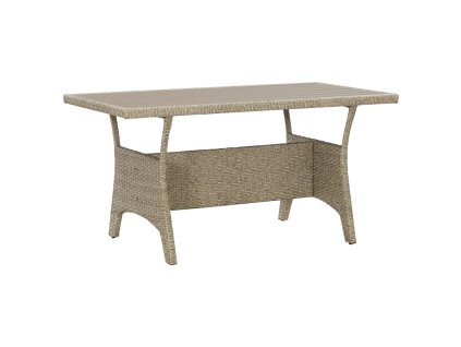 Zahradní stůl šedý 120 x 70 x 66 cm polyratan 316583