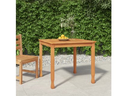 Zahradní jídelní stůl 85 x 85 x 75 cm masivní teak 316605