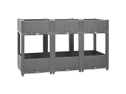 Vyvýšený záhon 120 x 40 x 71 cm polypropylen 153299