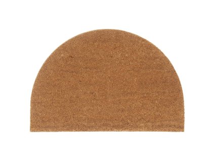 Rohožka před dveře přírodní půlkruhová 60x90 cm kokosové vlákno 155564