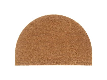 Rohožka před dveře přírodní půlkruhová 60x90 cm kokosové vlákno 155603