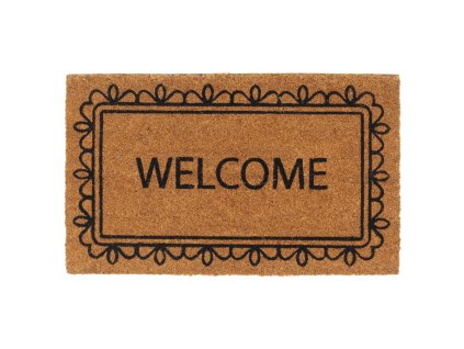 Rohožka před dveře přírodní 45 x 75 cm kokosové vlákno 155619