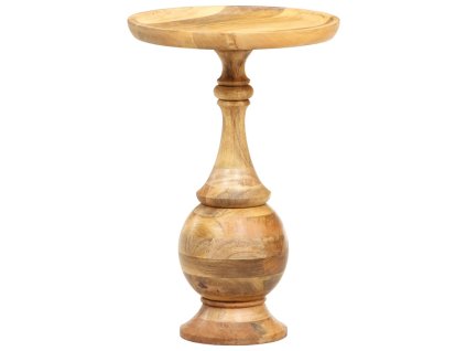 Kulatý odkládací stolek 43x43x66 cm masivní mangovníkové dřevo 286471