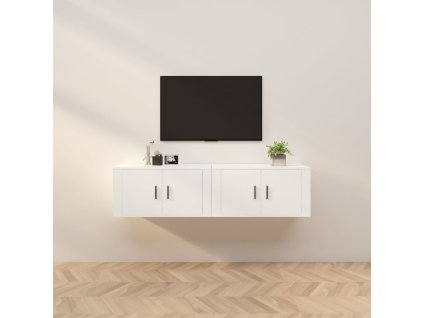Nástěnné TV skříňky 2 ks bílé 80 x 34,5 x 40 cm 3188350