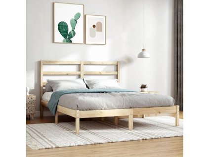 Postel bez matrace 120 x 200 cm masivní borovice 3104928