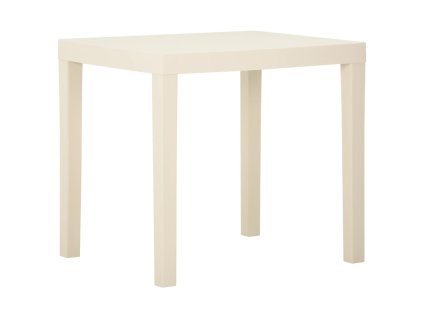 Zahradní stůl bílý 79 x 65 x 72 cm plast 315842