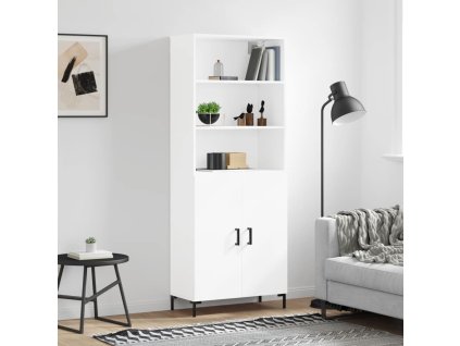 Skříň highboard bílá 69,5 x 34 x 180 cm kompozitní dřevo 3189253
