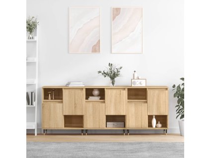 Příborníky 3 ks dub sonoma kompozitní dřevo 3190144