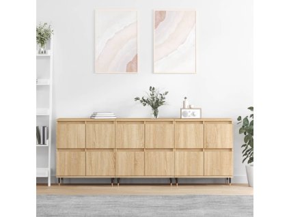 Příborníky 3 ks dub sonoma kompozitní dřevo 3190192