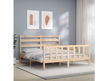 Postel bez matrace 160 x 200 cm masivní borovice 3192046