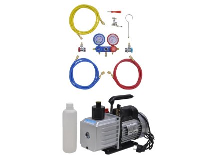 Vakuové čerpadlo 100 l/min s 2cestným měřidlem v kufříku 3100290