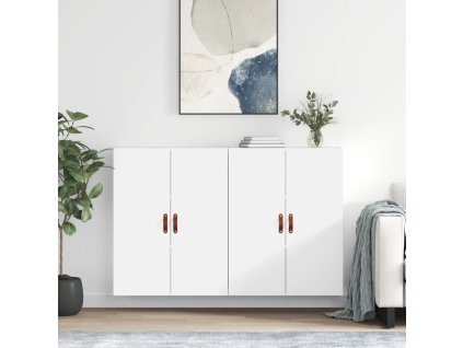 Nástěnné skříňky 2 ks bílé 69,5 x 34 x 90 cm 3195595