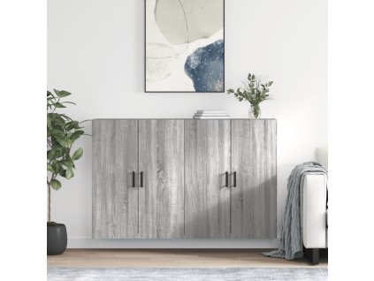 Nástěnné skříňky 2 ks šedé sonoma 69,5 x 34 x 90 cm 3195633