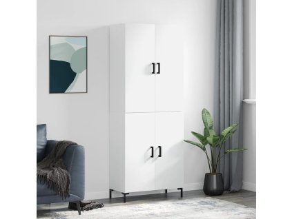 Skříň highboard bílá 69,5 x 34 x 180 cm kompozitní dřevo 3195675