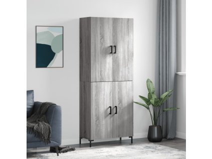 Skříň highboard šedá sonoma 69,5 x 34 x 180 cm kompozitní dřevo 3195681