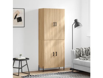 Skříň highboard dub sonoma 69,5 x 34 x 180 cm kompozitní dřevo 3195686