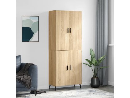 Skříň highboard dub sonoma 69,5 x 34 x 180 cm kompozitní dřevo 3195694