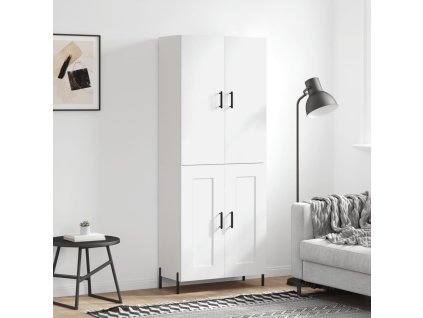 Skříň highboard bílá 69,5 x 34 x 180 cm kompozitní dřevo 3195795