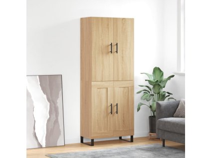 Skříň highboard dub sonoma 69,5 x 34 x 180 cm kompozitní dřevo 3195814