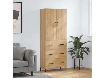 Skříň highboard dub sonoma 69,5 x 34 x 180 cm kompozitní dřevo 3195846