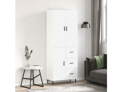 Skříň highboard bílá 69,5 x 34 x 180 cm kompozitní dřevo 3196027