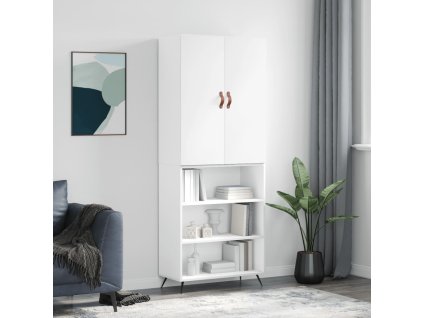 Skříň highboard bílá 69,5 x 34 x 180 cm kompozitní dřevo 3196043