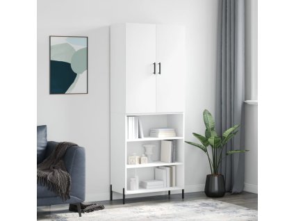 Skříň highboard bílá 69,5 x 34 x 180 cm kompozitní dřevo 3196075