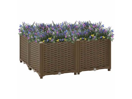 Vyvýšený záhon 80 x 80 x 38 cm polypropylen 316525