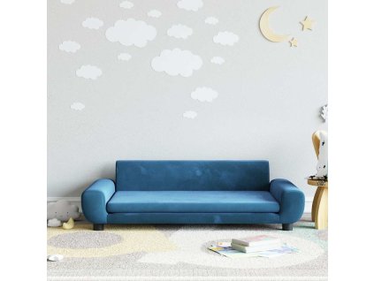 Dětská pohovka modrá 100 x 54 x 33 cm samet 3196379