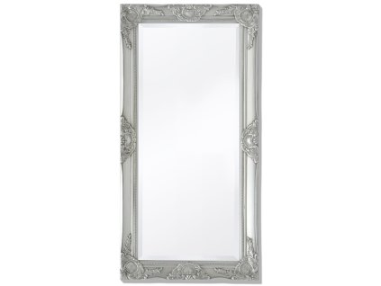 Nástěnné zrcadlo barokní styl 100 x 50 cm stříbrné 243681