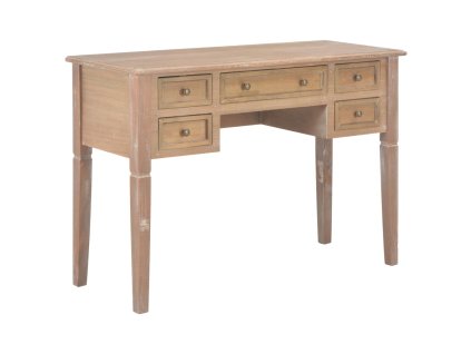 Psací stůl hnědý 109,5 x 45 x 77,5 cm dřevo 280072