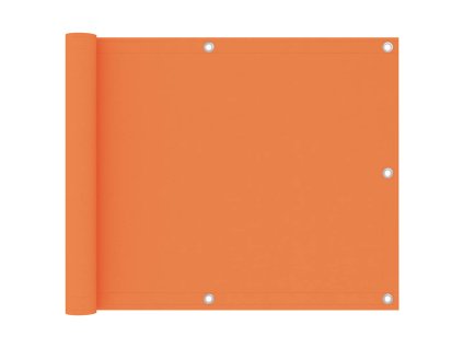 Balkónová zástěna oranžová 75 x 300 cm oxfordská látka 135044