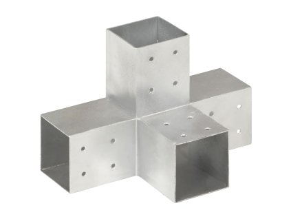 Trámová spojka tvaru X pozinkovaný kov 81 x 81 mm 145467
