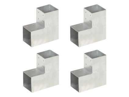 Trámová spojka 4 ks ve tvaru L pozinkovaný kov 101 x 101 mm 145478