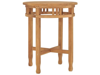 Bistro stolek Ø 60 x 75,5 cm masivní teakové dřevo 315463