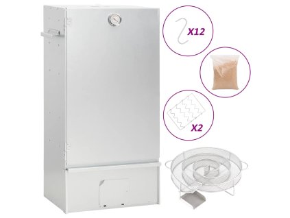 Grilovací trouba / udírna s generátorem kouře pozinkovaná ocel 3200753