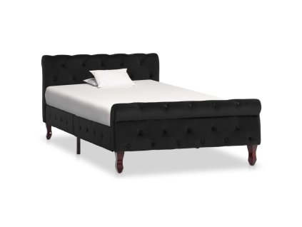 Rám postele černý samet 100 x 200 cm 288551