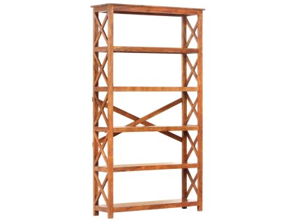 Knihovna 100 x 30 x 180 cm masivní akácie s medovým povrchem 289626