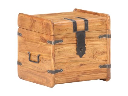 Úložná truhla 40 x 40 x 40 cm masivní akáciové dřevo 289647