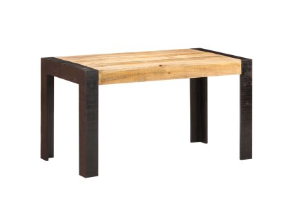 Jídelní stůl 140 x 70 x 76 cm masivní hrubé mangovníkové dřevo 289654